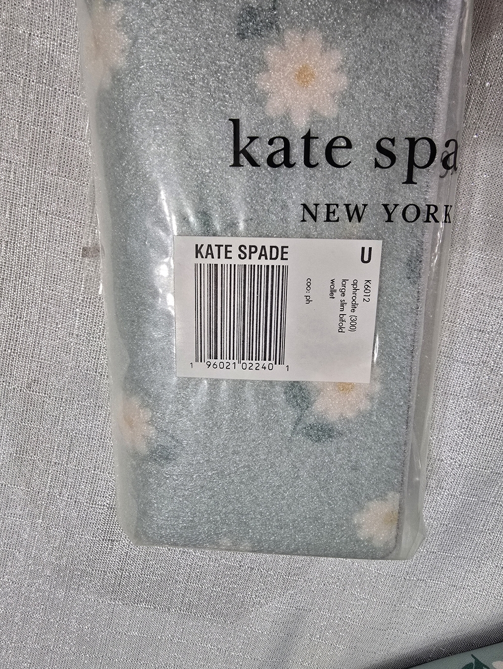 Kate Spade New York Dana Daisy Tote Aphrodite Green & Matching Large Wallet Set - Picture 7 of 14